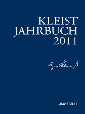 cover image of Kleist-Jahrbuch 2011